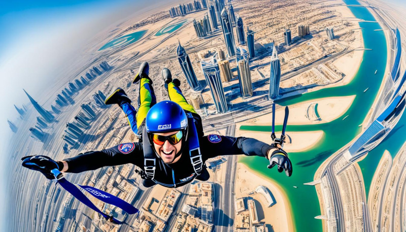 Skydiving in Dubai