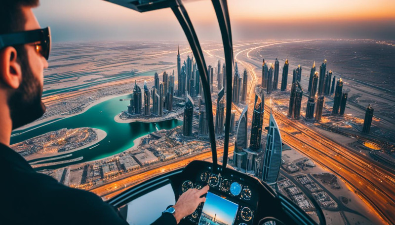 luxury helicopter tours Dubai