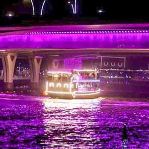 dubai canal cruise dinner