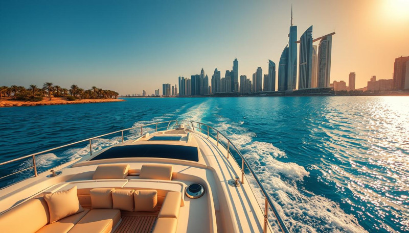 Dubai luxury yacht cruising