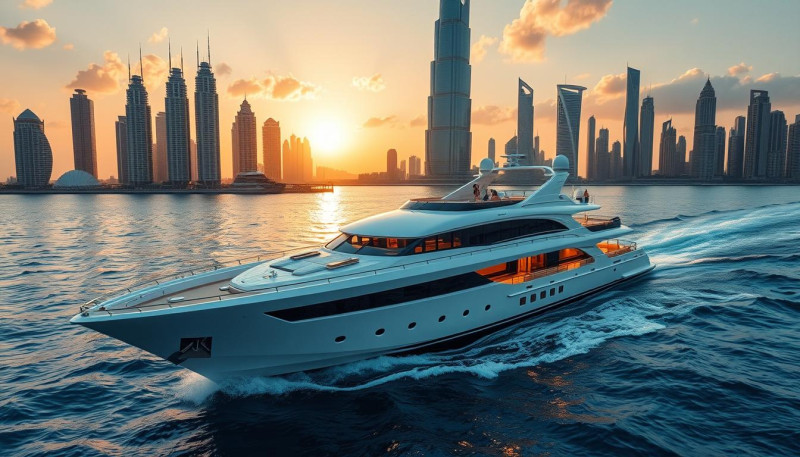 luxurious yacht rental in Dubai