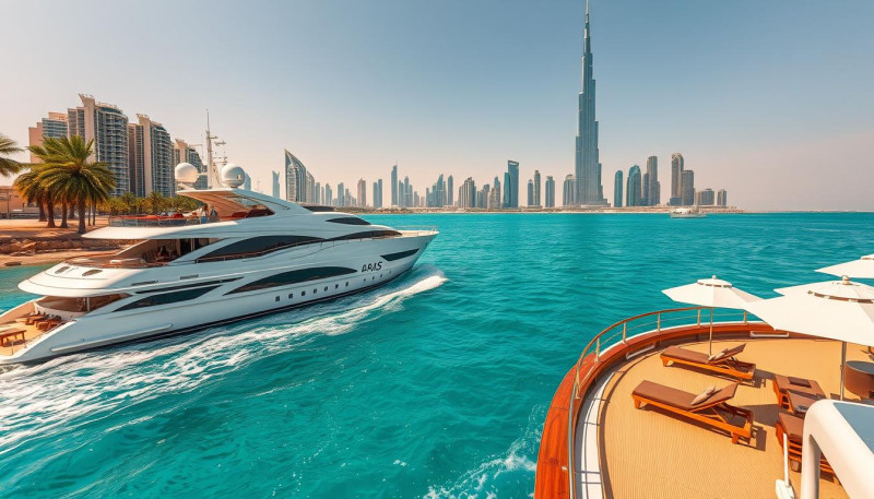 luxury yacht vacation in Dubai