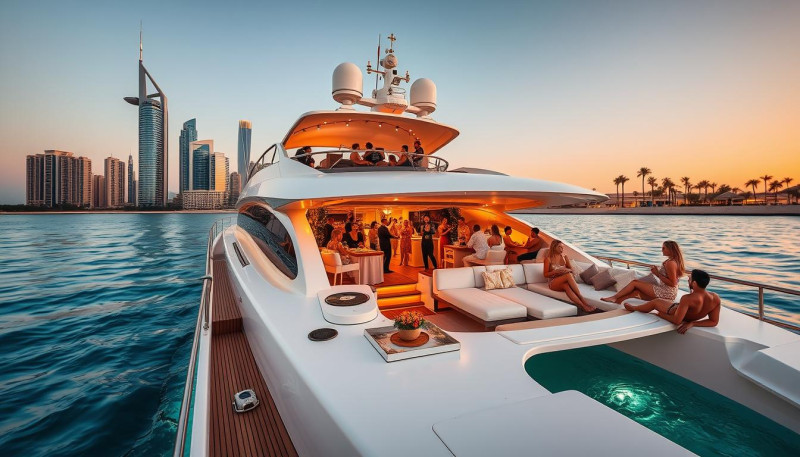 private yacht party Dubai