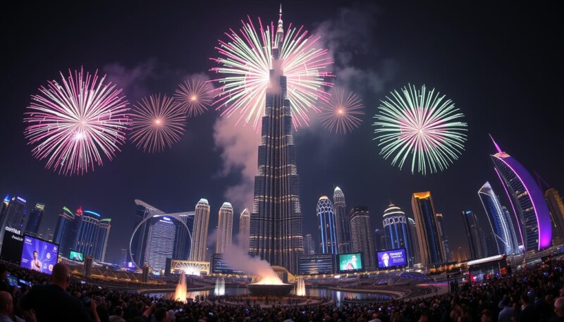 new year's eve fireworks Dubai