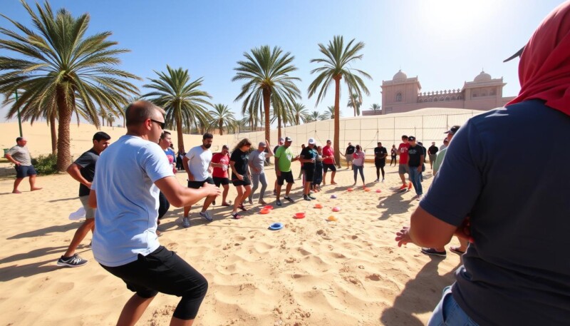 outdoor team building activities Dubai